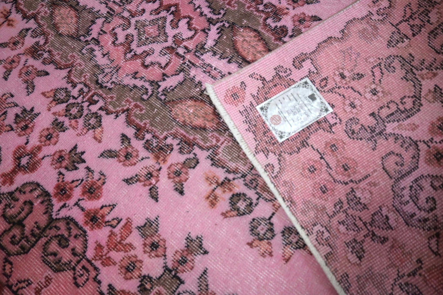 Roze vintage vloerkleed - E532 - Lavinta