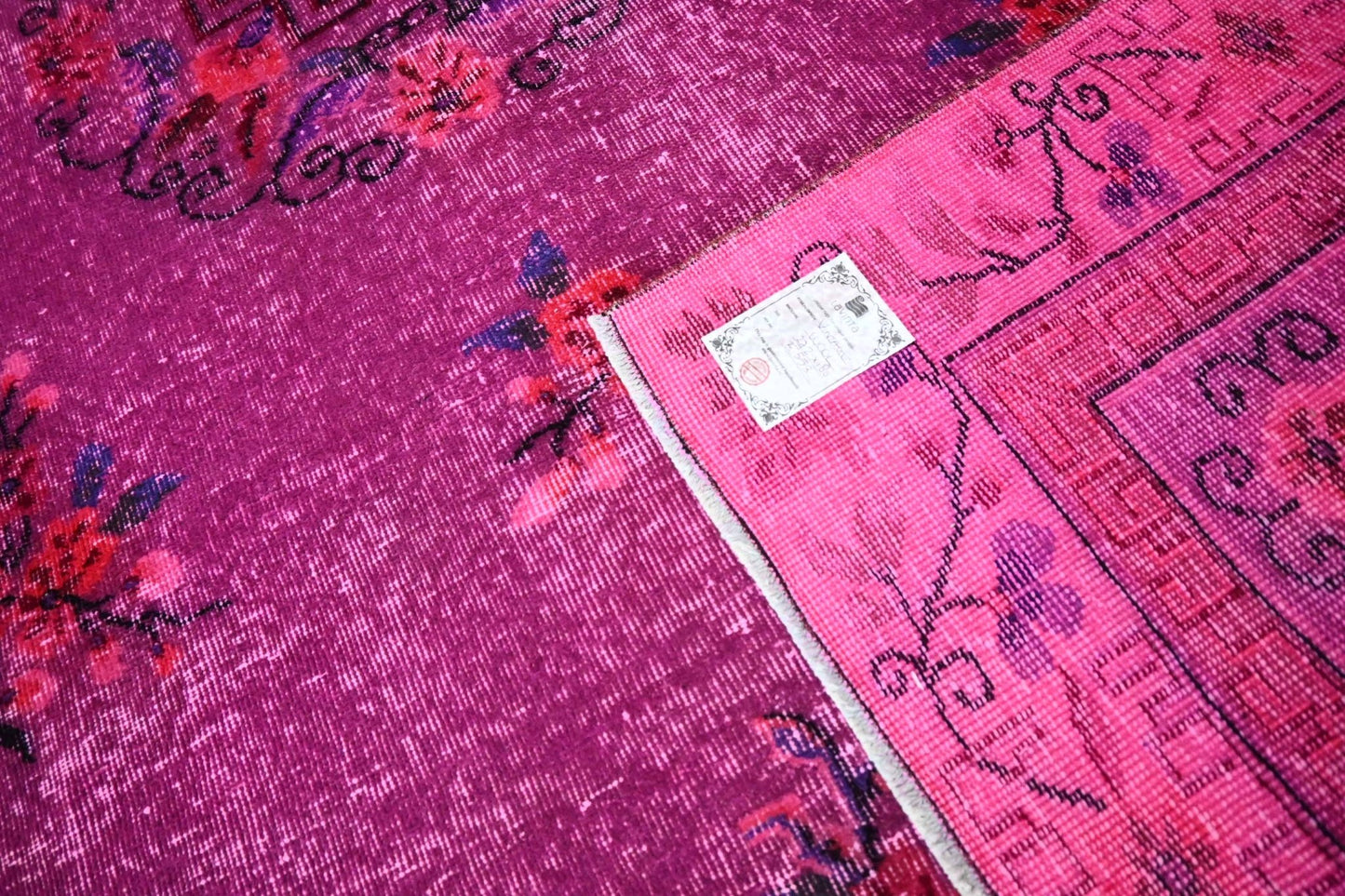 Roze vintage vloerkleed - E553 - Lavinta