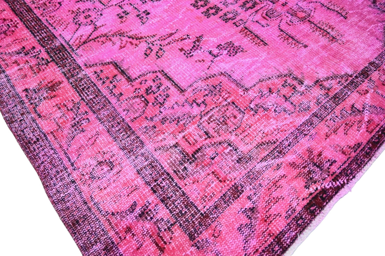Roze vintage vloerkleed - E577 - Lavinta