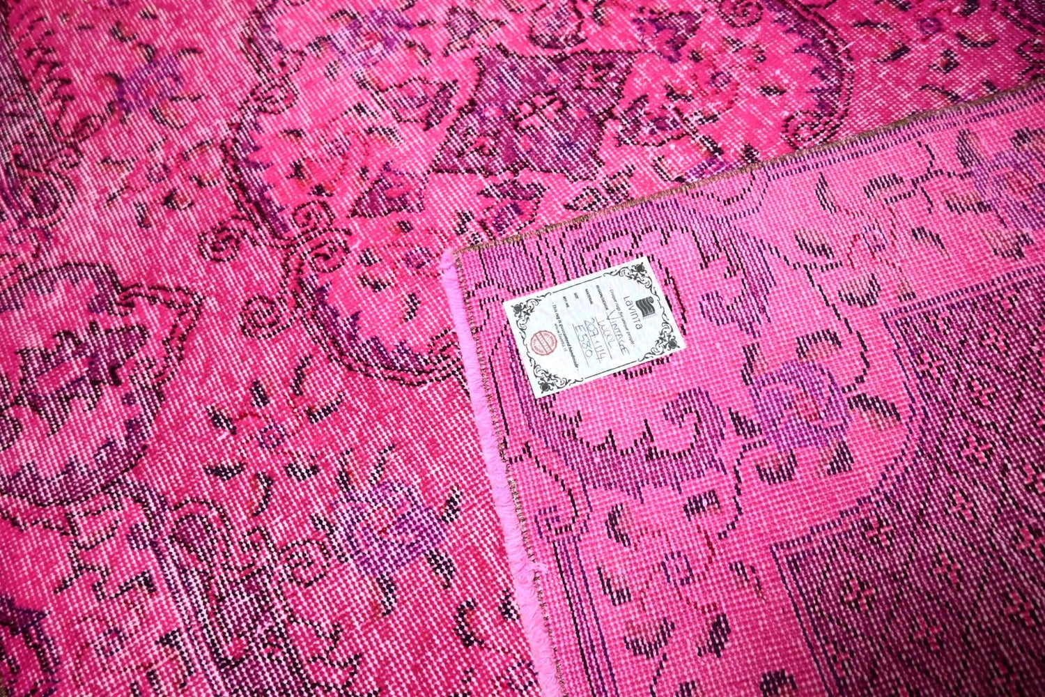Roze vintage vloerkleed - E580 - Lavinta