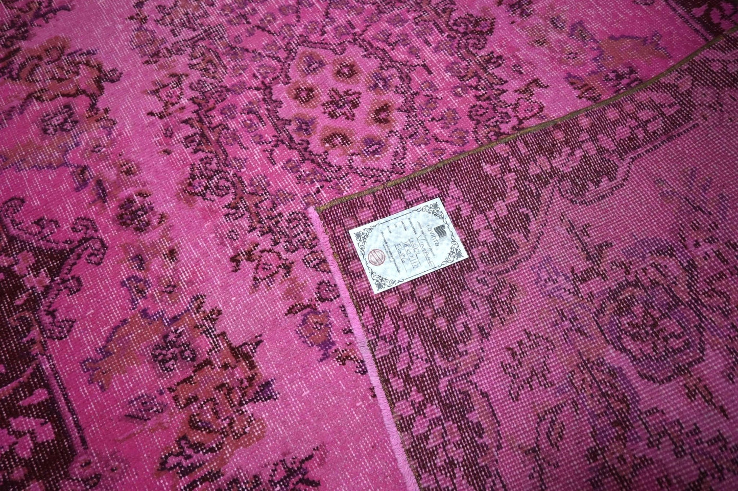 Roze vintage vloerkleed - E686 - Lavinta