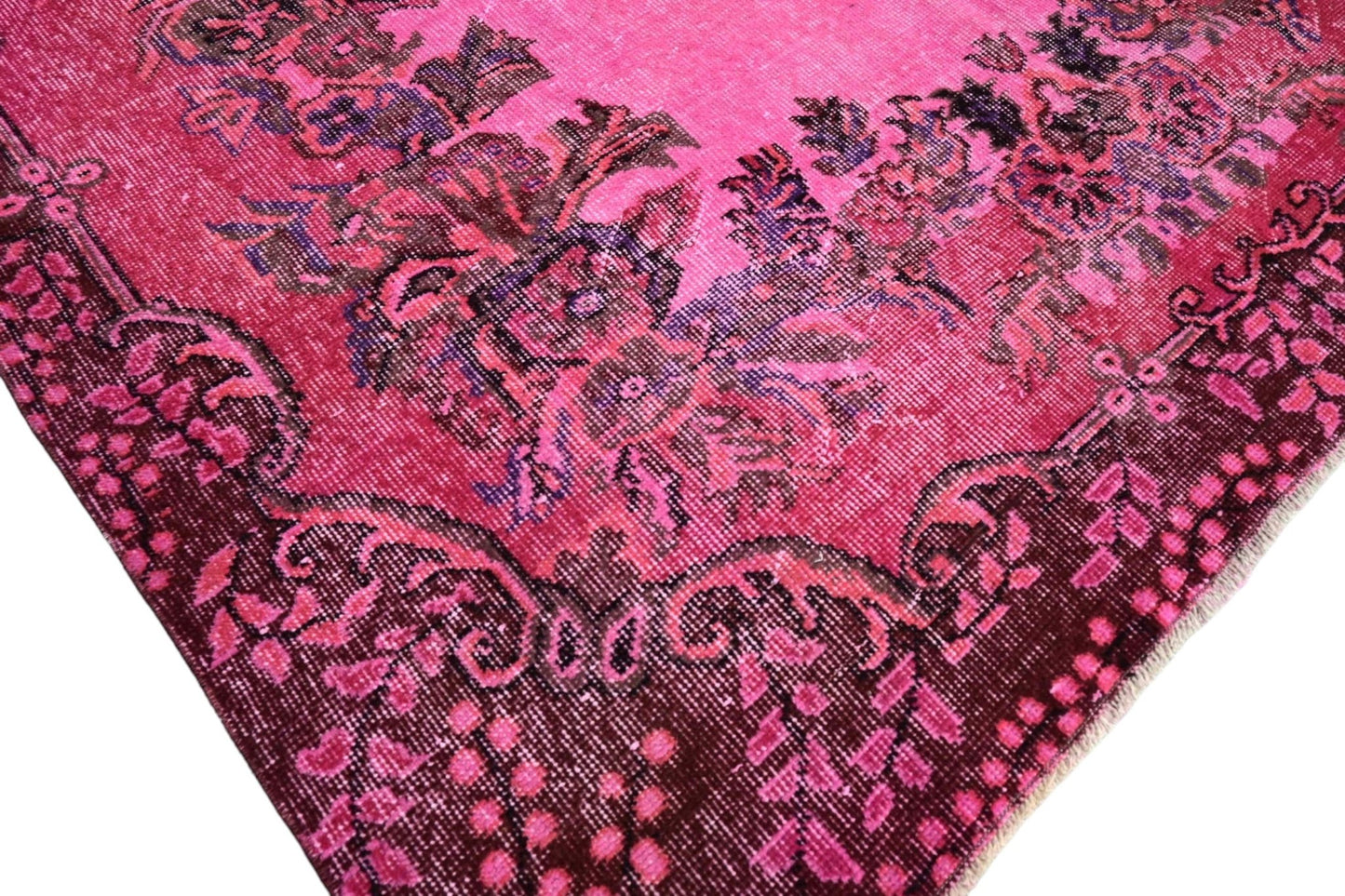 Roze vintage vloerkleed - E706 - Lavinta