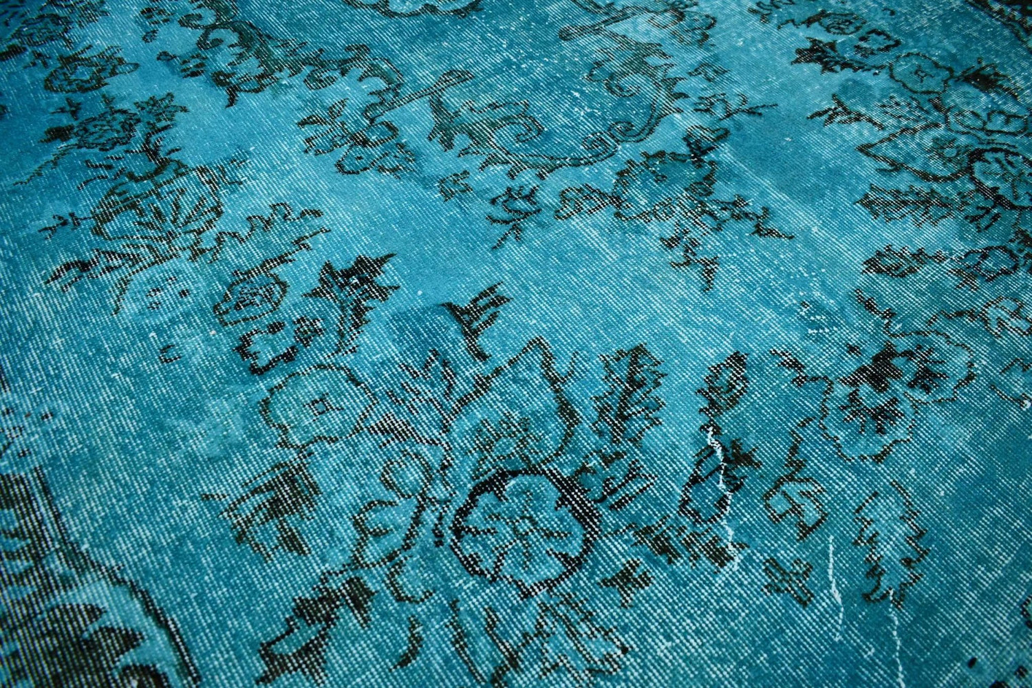 Turquoise vintage vloerkleed - D832 - Lavinta