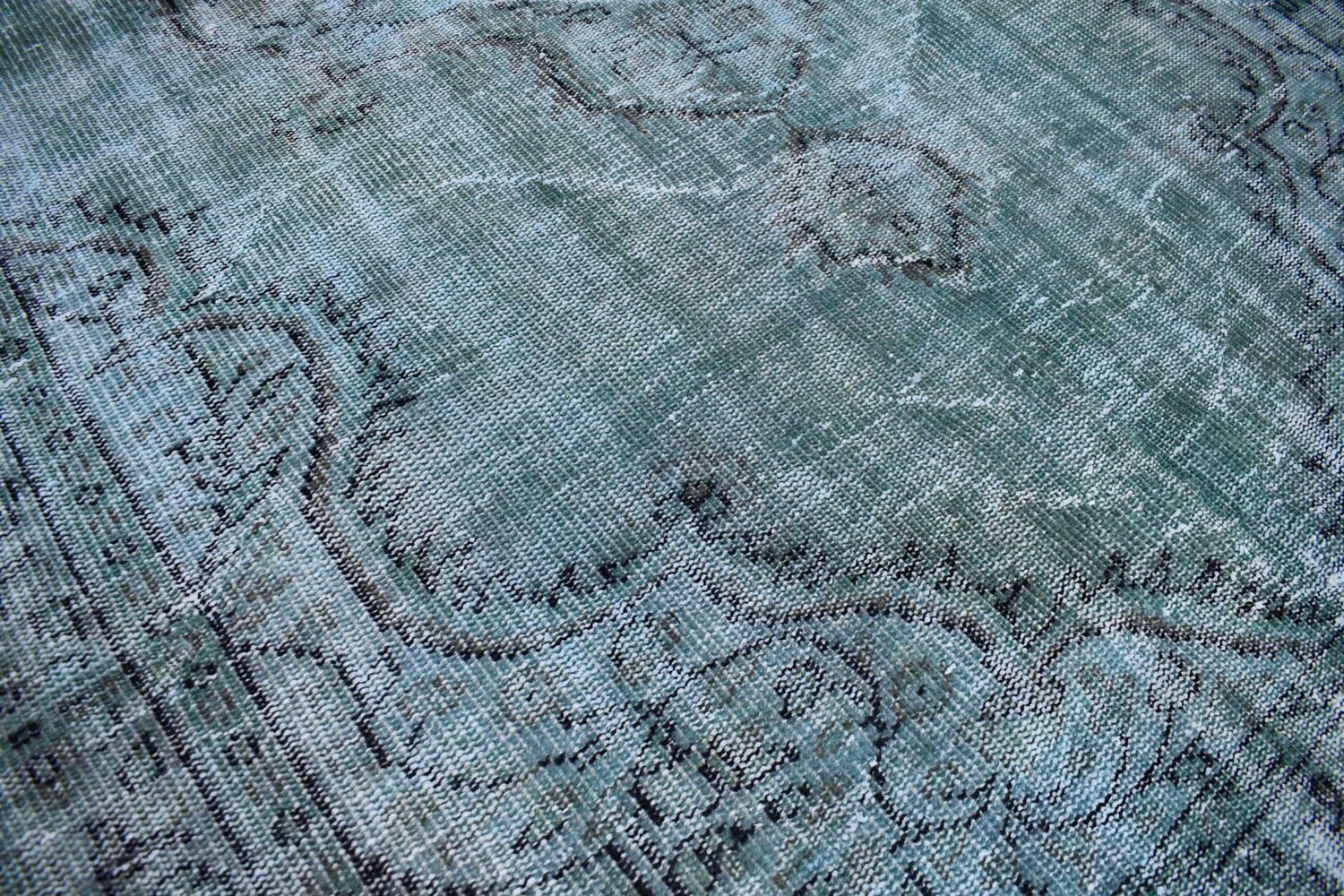 Turquoise vintage vloerkleed - E195 - Lavinta