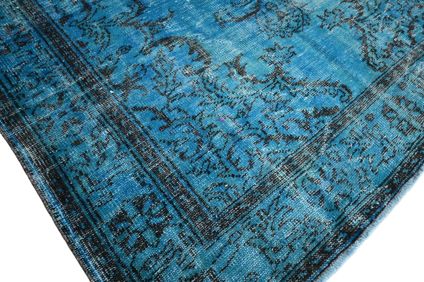 Turquoise vintage vloerkleed - E701 - Lavinta