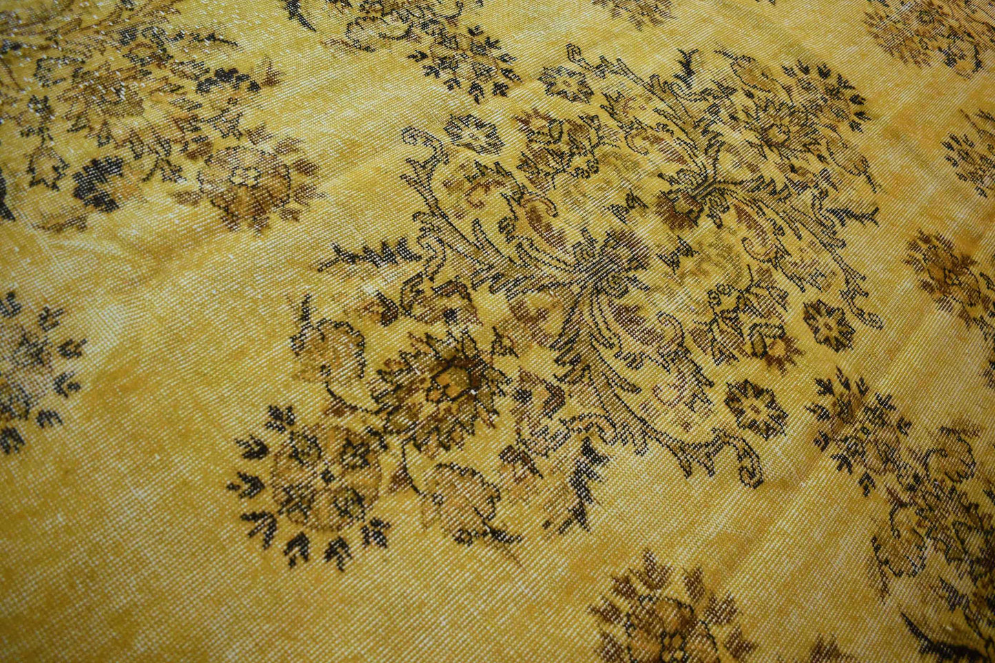 Vintage geel vloerkleed - Lavinta