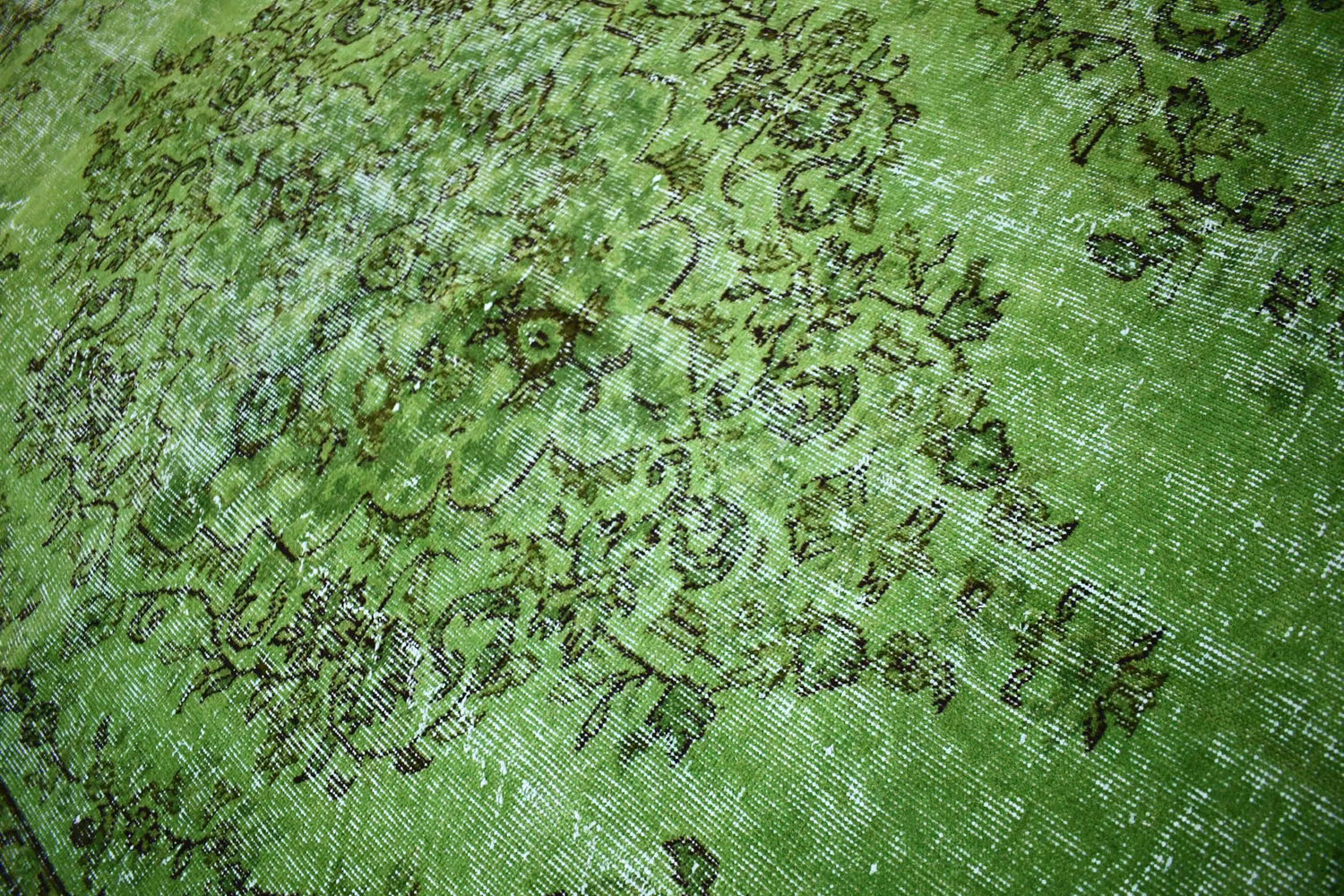 Vintage groen vloerkleed - Lavinta