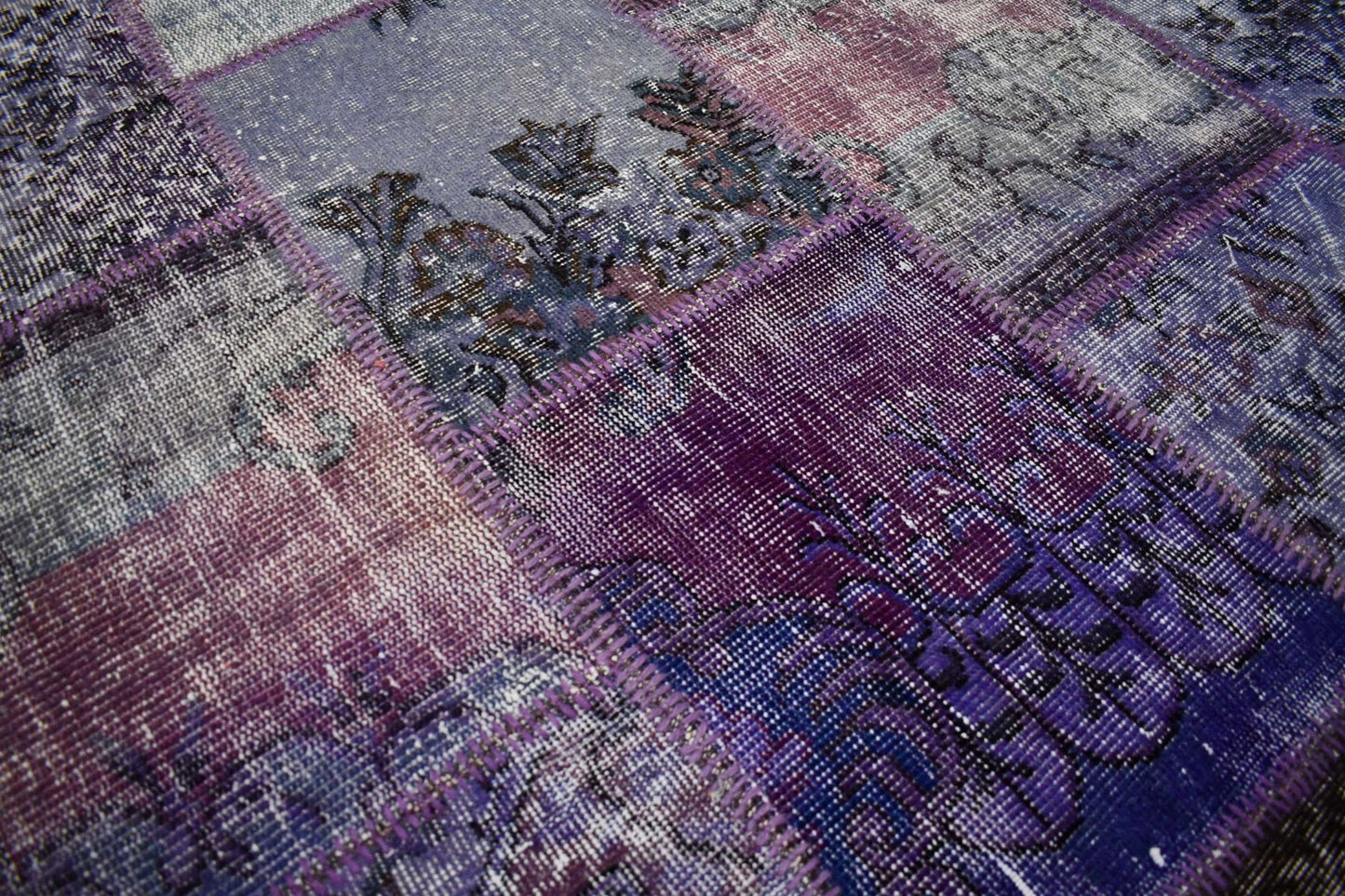 Vintage patchwork vloerkleed - D958 - Lavinta