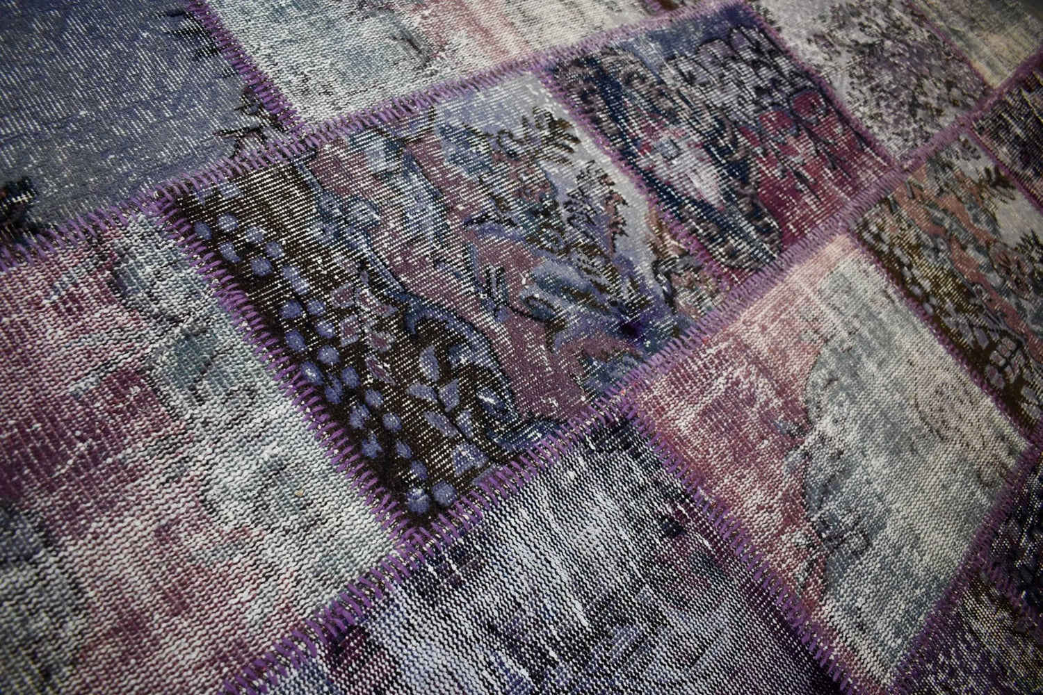 Vintage patchwork vloerkleed - D958 - Lavinta