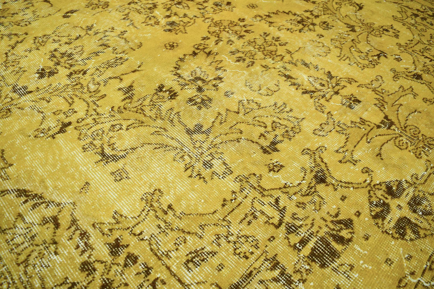 Vintage vloerkleed geel - Lavinta