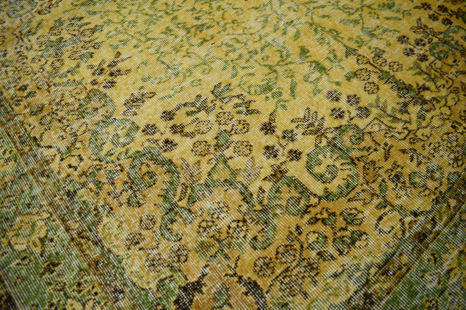 Vintage vloerkleed geel - X3956 - Lavinta