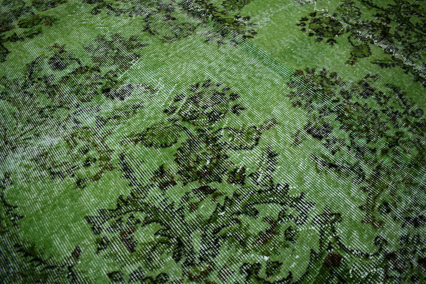 Vintage vloerkleed groen - Lavinta